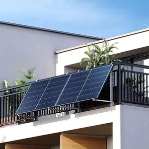 Braket tenaga surya pemasangan balkon Plug and play complete 600w braket lengkap