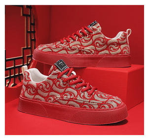 <span class=keywords><strong>Scarpe</strong></span> da uomo popolari Online rosse 2024 nuova stagione stampa cinese comode e versatili <span class=keywords><strong>scarpe</strong></span> di tela <span class=keywords><strong>scarpe</strong></span> casual - Product Image 6