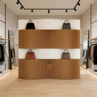 Vente directe usine – Cloison mobile, séparateur, barrière, mur en papier, écran rétractable pliable pour fond de magasin, style moderne et minimaliste