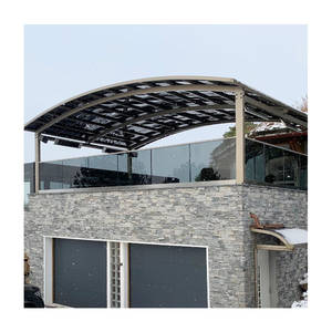 Grands panneaux <span class=keywords><strong>de</strong></span> toit arqués en pc, imperméable, 3 ports <span class=keywords><strong>de</strong></span> voiture, garage, abri d'auto pour les propriétaires d'hôtel - Product Image 1