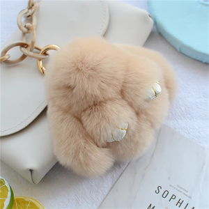 Muñeco de conejo de 14 cm, suave y lindo, de piel auténtica - Product Image 1