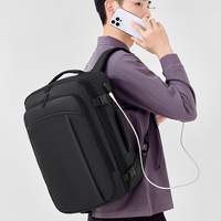 Mochila para Portátil de Negocios, Expandible, Resistente al Agua, con Múltiples Compartimentos, Gran Capacidad, Duradera, Anti-Robo, para Oficina y Viajes