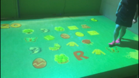 Projecteur de sol de jeux muraux de projection interactive pour salle sensorielle