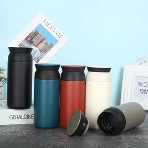 Botella de agua deportiva de viaje para beber, botella aislada de acero inoxidable grabada - Product Image 5