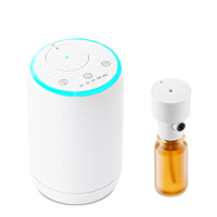 Diffuseur d'huiles essentielles pures, machine à arôme silencieuse à brume froide, alimentée par USB, batterie intégrée, désodorisant de voiture sensible au toucher, blanc