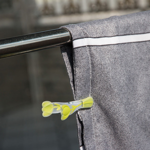 3.27 Inch 12 Pcs Set Non-Slip Soft Rubber Grip Laundry Snack Bags <strong>Plastic</strong> <strong>Clip</strong> <strong>Plastic</strong> Laundry <strong>Clips</strong> Flower Bathroom Accessories - Product Image 5
