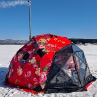 Tente dôme sphérique Yuguan 5 mètres en tissu Oxford 420D pliable imperméable 2000-3000 mm 1000 mm trois couches trois saisons pour le glamping