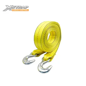 Xstrap High Quality 2'' 50mm X 20' 6m Car Tow Strap With Hooks 11 000 Lbs Break Strength