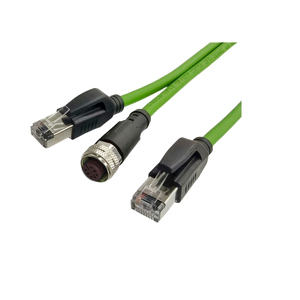 Connecteur de raccordement RJ45 industriel M12 à 4 broches de type A, <span class=keywords><strong>prise</strong></span> femelle, pour câble <span class=keywords><strong>Ethernet</strong></span> de codage réseau, Chine - Product Image 1