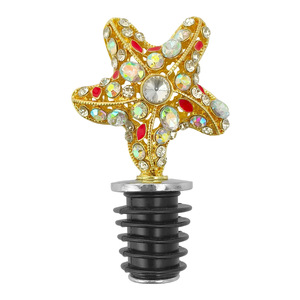 Christmas Wine <b>Stoppers</b> Metal Alloy Bottle <b>Stopper</b> With Cork And Leather Ring For Wine Champagne Spirits Decorative - Product Image 2