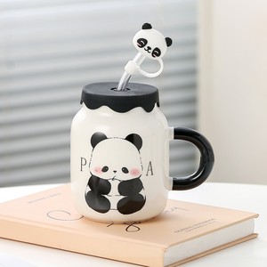 Wholesale Fashion <b>Gifts</b> Cartoon Cute Creative Panda Ceramic Mug for Girls - Product Image 2