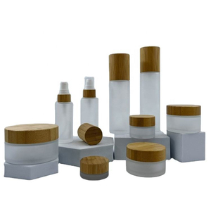 Envases Cosméticos Vacíos al por Mayor, Frascos Transparentes Esmerilados con Tapa Blanca de Rosca, Botellas de Vidrio PP para Lociones, Cremas y Productos para Bebés - Product Image 2
