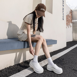 Chaussures de chef unisexes, été, extérieur, semelle épaisse, hauteur accrue, antidérapantes, couvre-orteils, pantoufles EVA confortables, douces, paresseuses, à enfiler - Product Image 2