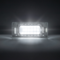 Nouvelle version 100% étanche avec éclairage LED de plaque d'immatriculation en silicone pour BMW E60 E90, OEM #63267165646 63267193293, lot de 2