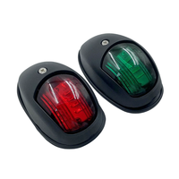 Feu de navigation LED rouge et vert étanche 12V pour coque et arrière de bateau, signalisation marine pour yacht