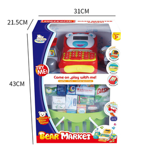 Jouets HW TOYS, jeu d'imitation, <span class=keywords><strong>jouet</strong></span> préscolaire, meilleur cadeau pour les enfants, jouets amusants de conception de dessin animé pour enfants, <span class=keywords><strong>caisse</strong></span> <span class=keywords><strong>enregistreuse</strong></span> de supermarché - Product Image 6