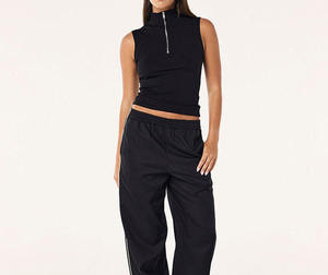 Débardeurs de golf et d'entraînement pour femmes, à demi-zip, <span class=keywords><strong>sans</strong></span> manches, séchage rapide, athlétiques, de haute qualité, décontractés et tendance, avec broderie - Product Image 3
