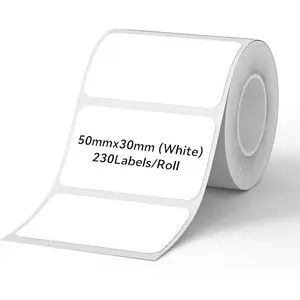 NiiMbot B21 B3S B203 B1 beyaz etiket kağıdı etiket kağıdı su geçirmez anti-yağ yırtılmaya dayanıklı fiyat etiketi