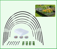 Treillis de balcon arqué de haute qualité pour légumes grimpants, poignées robustes, plastique + acier inoxydable, vert, pour jardin hydroponique