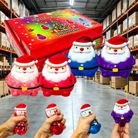 Jouet Squishy de Noël du Père Noël en Maltose, mignon et Kawaii, rempli de Maltose, avec chapeau rouge, en provenance des États-Unis