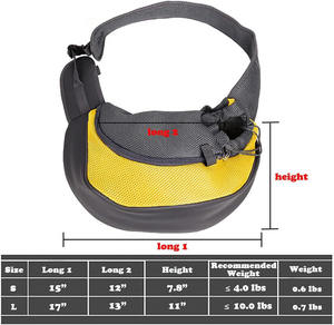 Échantillon gratuit Meilleure vente Sac de transport pour animaux de compagnie Petit sac de transport pour chien et chat Sling pour animaux de compagnie Chiot Sac de transport pour animaux de compagnie doux et respirant - Product Image 4