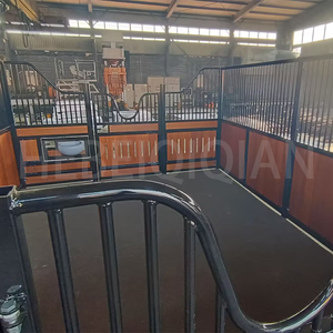 3 x 3 <span class=keywords><strong>m</strong></span> tijdelijke prefab paardenbox panelen, paardenstal panelen, dubbele draaibare paardenstalbox - Product Image 5