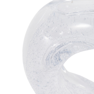 Scultura in Vetro a Spirale Intrecciata, Decorazione Moderna Artigianale per Soggiorno, Ufficio, Bagno, Esposizione su Mensola - Product Image 5