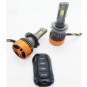 Phares LED à trois températures de couleur, télécommande, haute puissance 180W 12V, nouvelle compatibilité universelle, ampoules LED H4 9005 H7 H11 H1 - Product Image 6
