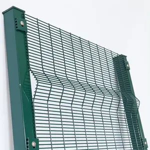Hot Selling High Quality Welded Metal Steel PVC Coated Garden 358 Anti Climbing Safety Fence For Sale