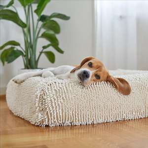 Cama para perros pequeños, medianos y grandes, suave, calmante, ortopédica, alfombrilla de piel sintética para mascotas, Material de terciopelo, cama para perros, sofá con patrón sólido - Product Image 1