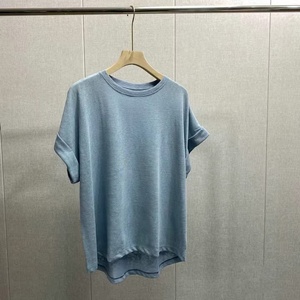 <span class=keywords><strong>T</strong></span>-shirts en Coton Chanvre de Luxe Haute Qualité pour Femmes, Blouse Simple et Unie à <span class=keywords><strong>Col</strong></span> Rond, Respirants d'É<span class=keywords><strong>t</strong></span>é, <span class=keywords><strong>T</strong></span>-shirts en Chanvre Blanc pour le Commerce de Gros - Product Image 6