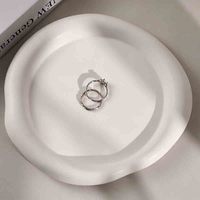 Moule en silicone DIY pour plateau rond irrégulier en résine, pour rangement de bijoux, ou moule de moulage pour sous-verre en ciment, plâtre, terrazzo