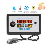 ZFX - W9002 Thermostat intelligent numérique, contrôle de la température et de l'humidité, incubateur, retournement automatique des œufs à 360°, 12V/220V