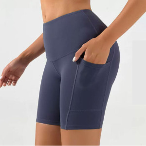 Pantaloncini sportivi <span class=keywords><strong>da</strong></span> Fitness a vita alta <span class=keywords><strong>da</strong></span> <span class=keywords><strong>donna</strong></span> più venduti pantaloncini <span class=keywords><strong>da</strong></span> ciclismo ad asciugatura rapida con natica di sollevamento <span class=keywords><strong>e</strong></span> pantaloni <span class=keywords><strong>da</strong></span> Yoga <span class=keywords><strong>attillati</strong></span> - Product Image 2