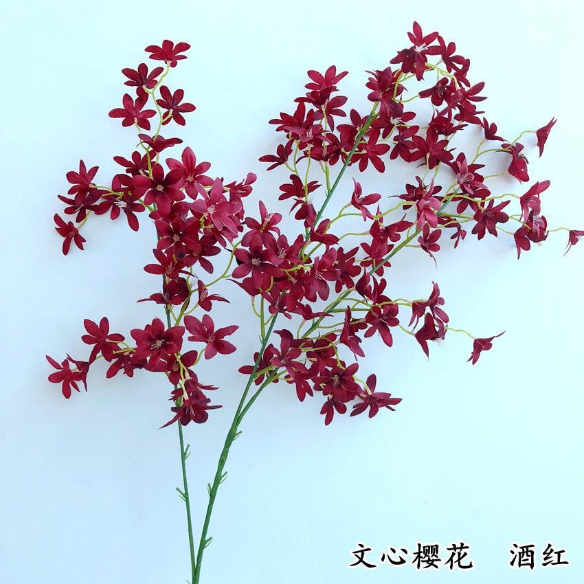 Wenxin Fleurs de cerisier rouge foncé