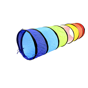 <span class=keywords><strong>Arcobaleno</strong></span> Pop-Up strisciante Tunnel <span class=keywords><strong>tenda</strong></span> da gioco per i più piccoli morbido sport giocattolo in poliestere per Baby Dog - Product Image 3