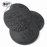Prix d'usine en gros Logo de marque personnalisé en relief en cuir véritable mode Jeans Badge étiquettes patchs