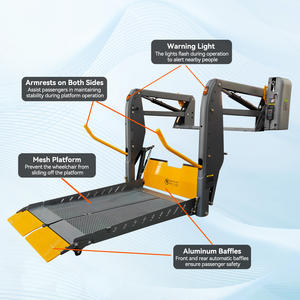 Elektrikli Tekerlekli Sandalye Transfer Asansörü Engelli Yaşlılar İçin Tekerlekli Sandalye Makaslı Asansör Platformu 350kg Kapasiteli - Product Image 1