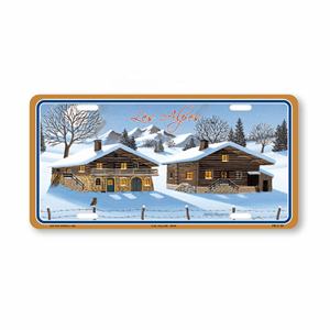 Souvenir promotionnel de la France 15*30 cm plaque d'immatriculation en aluminium de gaufrage de signe en métal - Product Image 4