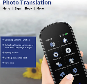 VORMOR Z2 Portable Instant AI Voice Photo Traductor de interpretación simultánea - Product Image 3