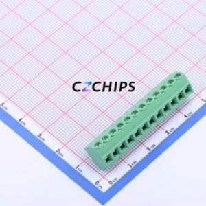 JL102-38112G01 Screw Terminal Block Through hole Component (THT),P=3.81mm Connector 1x12P 3.81mm Green Through Hole - Product Image 1