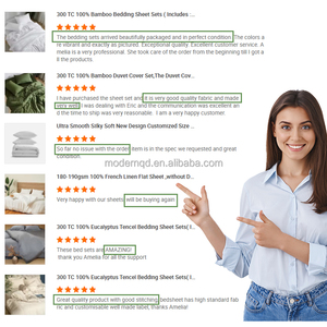 ชุดปลอกผ้านวมไม้ไผ่ธรรมชาติ100% ชุดผ้าปูที่นอน100% ระบายอากาศสำหรับบ้าน/โรงแรม - Product Image 6