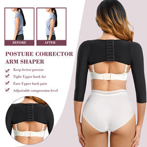 Haut du bras Shaper Post chirurgical plus mince Posture correcteur manches bras élastique Compression bras Shapers pour les femmes - Product Image 4