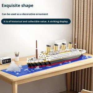 Nouveau <span class=keywords><strong>Titanic</strong></span> Boy, ensemble de construction de <span class=keywords><strong>puzzle</strong></span> géant à haute difficulté pour enfants - Jouet de <span class=keywords><strong>puzzle</strong></span> - Product Image 3