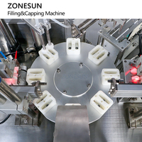 ZONESUN ZS-AFC6F automatique pompe péristaltique gouttes pour les yeux huile d'oignon gouttes nasales liquide monobloc remplissage bouchage Machine