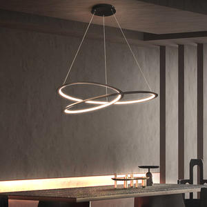 Lámpara de Araña Moderna, Simple y Elegante de Diseño Italiano para Sala de Estar y Comedor, Lámparas Colgantes Minimalistas Nórdicas para Iluminación de Oficina - Product Image 5