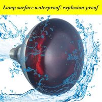 Bongbada Lampe d'isolation porcelet épaissie Lampe chauffante infrarouge d'élevage antidéflagrante étanche