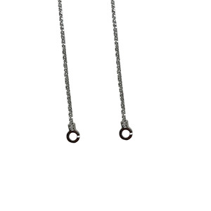 925 Sterling Silver Double <b>Ring</b> <b>Necklace</b> For Women Clavicle Chain Everyday Wear - Product Image 5