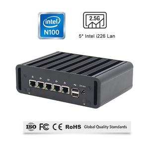 อุปกรณ์ไฟร์วอลล์มินิพีซี Intel N100 พร้อมพอร์ต LAN 2.5G จำนวน 5 พอร์ต หน่วยความจำ DDR5 ที่เก็บข้อมูลแบบ NVMe สำหรับความปลอดภัยของเครือข่าย SMB - Product Image 4