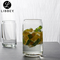 Verre à bière ou soda transparent lisse Libbey 370 ml 473 ml, personnalisable avec votre marque, en stock en entrepôt, échantillon gratuit, verre à sublimation